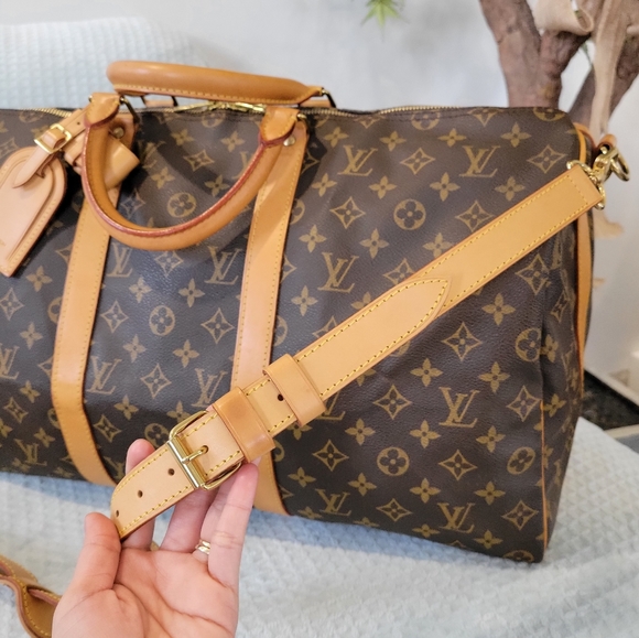 ❤Authentic LV Keepall 50 Bandouliere Travel Bag Monogram - Picture 7 of 16